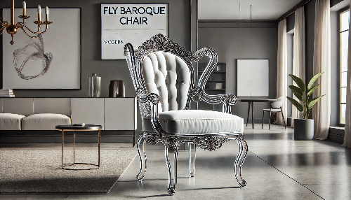 chaise baroque transparente Fly